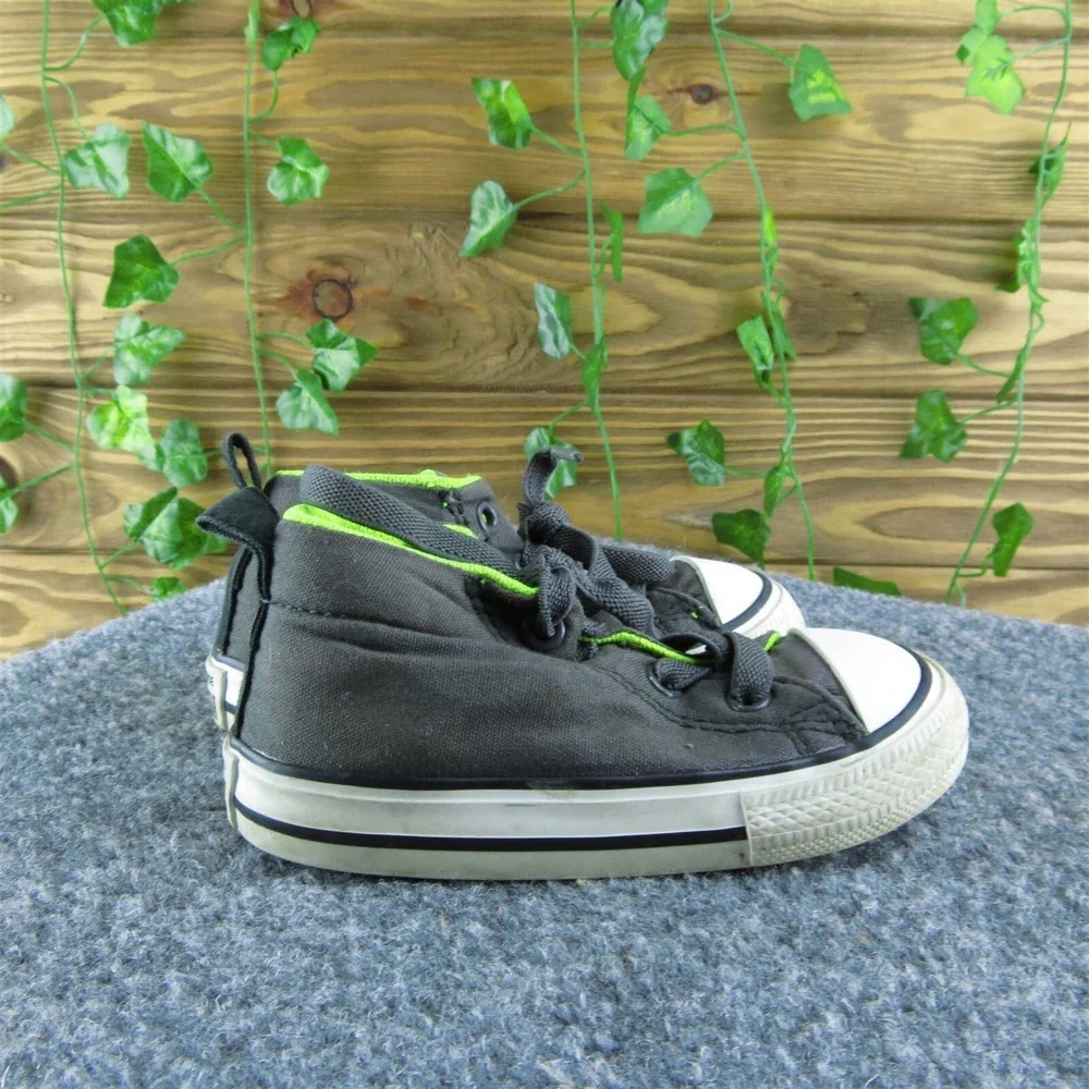 Converse Boys Sneaker Size T 6 Medium Shoes Gray Fabric Lace‎ Up